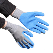 NMSAFETY Handpflege Latex beschichtete blaue Handschuhe mit EN388: 2016